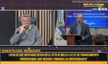  Decano de la UTN La Rioja sobre el veto al financiamiento universitario: “Estamos sorprendidos”