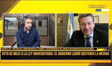 Oscar Alpa: “este veto puso en jaque al sistema universitario”