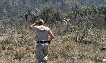 Rescataron a un Parapentista tras un aterrizaje de emergencia en el Cerro El Morro