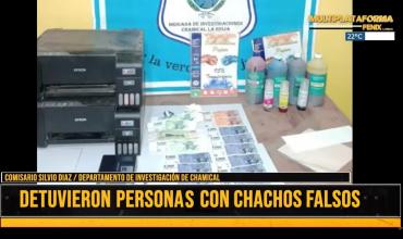 “Impresoras, papel especial y bandas de seguridad” fue lo incautado a los falsificadores de Chachos