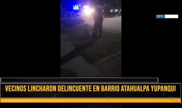 Barrio Atahualpa Yupanqui: vecinos lincharon a delincuente