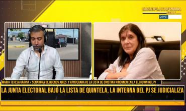 Teresa García, apoderada de la lista de Cristina Fernández: “Es muy criterioso y responsable, por parte del gobernador, de no judicializar la interna”.