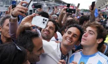 Colapinto celebró la presencia de argentinos en Brasil: "Feliz por tanto apoyo y gracias por venir"