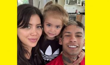 Wanda Nara compartió una tierna foto junto a L-Gante y su hija Jamaica