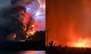 Al menos diez muertos en Indonesia por erupciones volcánicas que incendiaron varios edificios en la isla de Flores