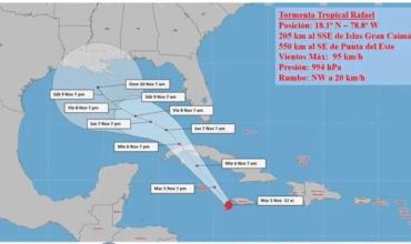 Cuba se prepara para enfrentar la tormenta tropical Rafael