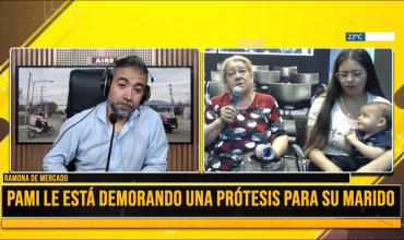 Mujer desesperada pide celeridad al PAMI para prótesis de su esposo