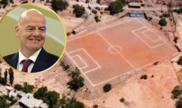 La insólita cancha argentina que elogió Infantino en sus redes sociales