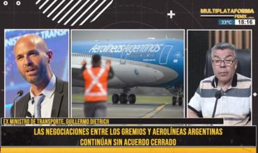 Guillermo Dietrich: “Aerolíneas tiene el 60% del tráfico aéreo doméstico a su mando” 