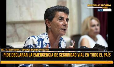 Patricia Vásquez pidió declarar la emergencia vial en todo el país