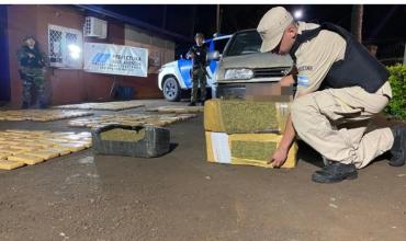 Prefectura incautó 318 kilos de marihuana en Misiones