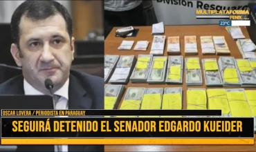 Oscar Lovera, periodista de Paraguay: “En el ámbito penal, el senador enfrentaría penas de 10 a 15 años”.