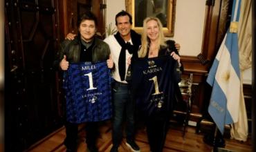 Milei recibió al polista Adolfo Cambiaso y al ajedrecista Faustino Oro