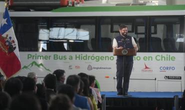 Chile presentó el primer bus a hidrógeno fabricado en el país