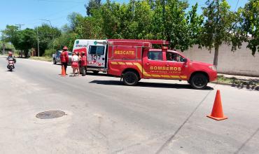 Accidente de moto en Av. San Nicolás de Bari Este