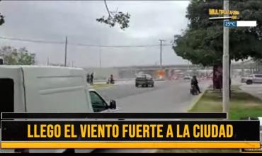 Llegó el viento fuerte a la ciudad