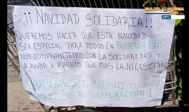 Navidad Solidaria en Gomería Leo: "Es muy duro ver a los chicos sin comer"