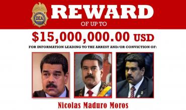 EEUU aumentó a 25 millones de dólares la recompensa por la captura de Nicolás Maduro y Diosdado Cabello