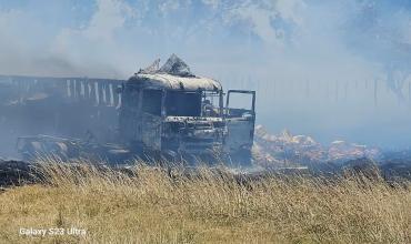 Triple choque de camiones en ruta nacional 7: un muerto y dos heridos