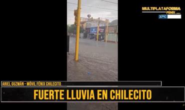 Fuerte lluvia en Chilecito