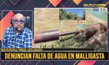 Malligasta enfrenta crisis hídrica: vecinos sin agua potable hace más de dos semanas