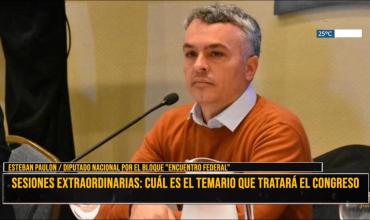 Esteban Paulón: “Es muy grave que no se haya incluido el presupuesto en estas sesiones extraordinarias”