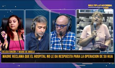 Madre reclama que el hospital no le da respuesta para la operación de su hija