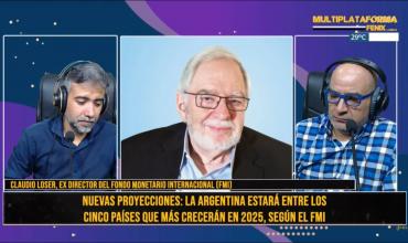 Claudio Loser, ex director del FMI: “Argentina estará entre los países con mayor crecimiento en la región”