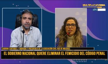 Sabrina Cartabia: “Si elimina el femicidio se va a producir una discriminación entre las mujeres que están casadas y las que no”