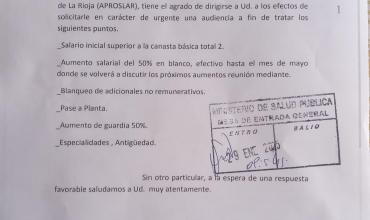 APROSLAR exige una audiencia con el ministro de Salud para discutir salarios y condiciones laborales