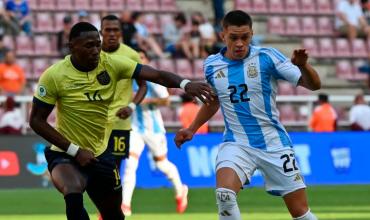 La Selección argentina Sub 20 cerró la fase de grupos del Sudamericano con un empate ante Ecuador