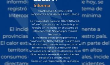 La Rioja: Corte de energía afecta a provincias del NOA y NEA por mínima frecuencia en el sistema eléctrico