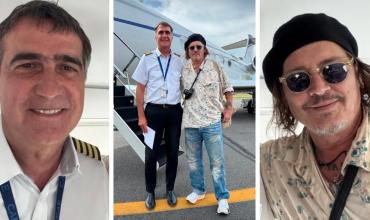 Johnny Depp llegó a la Argentina con un piloto de lujo: el periodista Antonio Laje