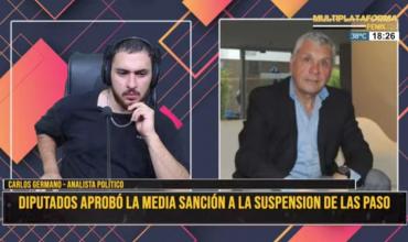 Carlos Germano: "La eliminación de las PASO es un mensaje de que el Gobierno necesita más control político"