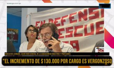 Rogelio De Leonardi: “Hay que rechazar el ítem aula que es una trama siniestra que han instalado Ricardo Quintela y Ariel Martínez”