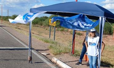 Trabajadores de Vialidad Nacional realizaron manifestación pacífica en Patquía