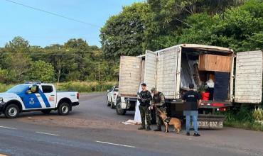 Megaoperativo en la frontera misionera: llevaban casi 4 toneladas de marihuana en un camión de mudanzas