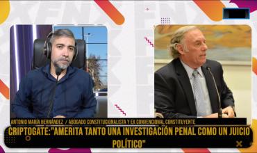 Antonio María Hernández en Fénix: “Al presidente le amerita una investigación penal como un juicio político”