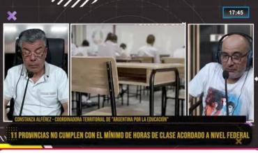 Constanza Alférez: "Argentina no cumple con los días de clases establecidos por ley"