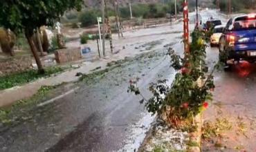 Fuerte temporal azotó a Famatina