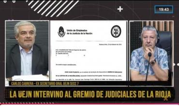 Carlos Cabrera en Fénix: "La intervención del gremio judicial en La Rioja es totalmente irregular"