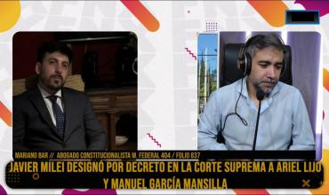 Mariano Bar, sobre los nombramientos por decreto de jueces de la Corte Suprema: “no es legítimo ni constitucional”