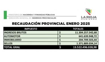 El 83,5% de la recaudación provincial fue por Ingresos Brutos en enero