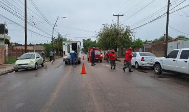 Joven motociclista sufrió una caída en Av. San Nicolás de Bari y rechazó el traslado médico