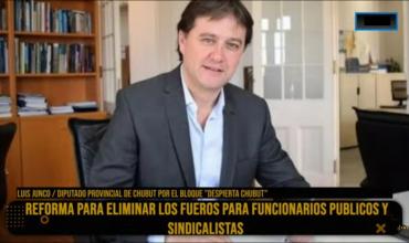 Luis Junco, diputado de Chubut: “se van a eliminar los fueros, que son privilegios para unos pocos”