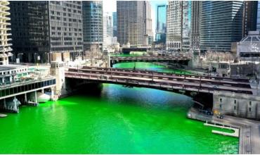 Como cada año, Chicago tiñe su río de verde para celebrar San Patricio