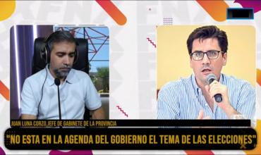 “Hoy, no está en la agenda del gobierno el tema elecciones”, afirmó Juan Luna