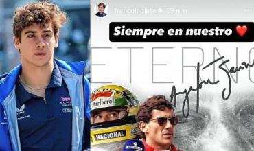 Colapinto recordó a Senna: “Siempre en nuestro corazón”