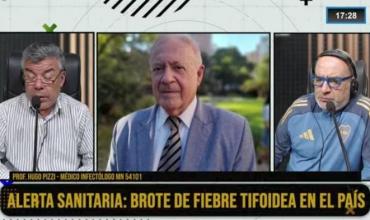 Dr. Hugo Pizzi (M.N. 54101), infectólogo, en Fenix: “La fiebre tifoidea comienza con fiebre, vómitos y diarrea”