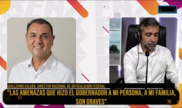 Guillermo Galván denunciará al gobernador Ricardo Quintela por amenazas